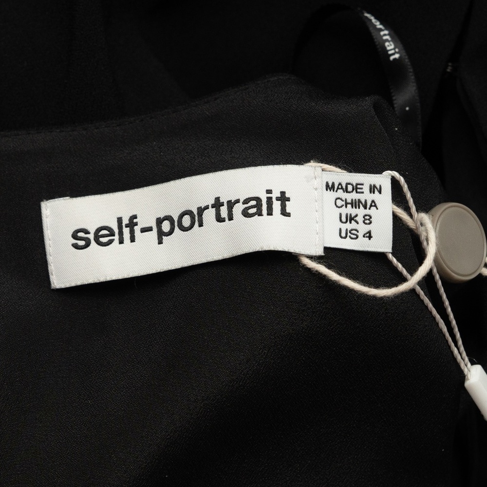 Self-Portrait.  Cropped‎ Cutout Crepe Jumpsuit. - Picture 4 of 16